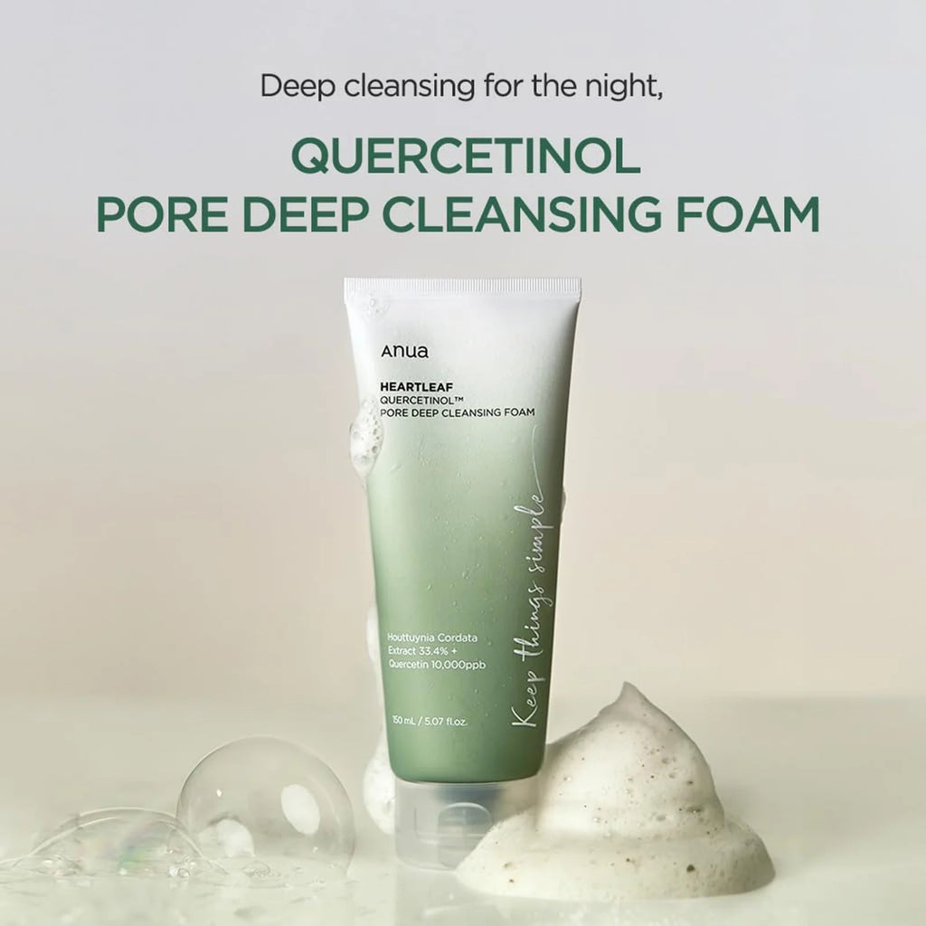 Anua HEARTLEAF QUERCETINOL PORE DEEP CLEANSING FOAM