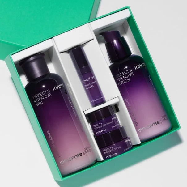 Innisfree Perfect 9 Intensive Skincare Set - Nourishing and Moisturizing