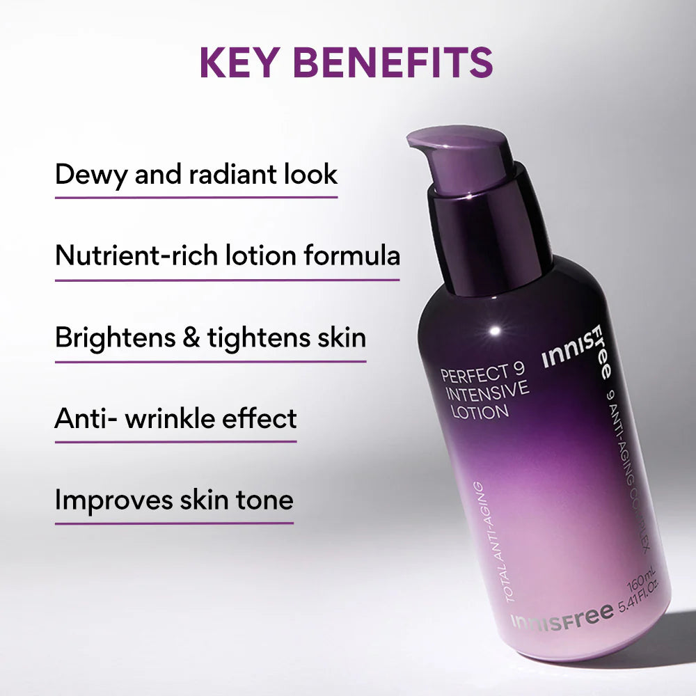 innisfree Perfect 9 Intensive Lotion - Anti Aging Lotion