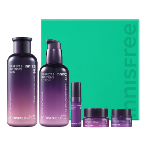 Innisfree Perfect 9 Intensive Skincare Set - Nourishing and Moisturizing