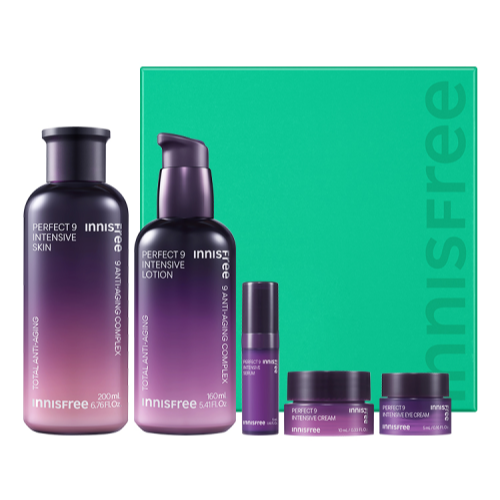 Innisfree Perfect 9 Intensive Skincare Set - Nourishing and 